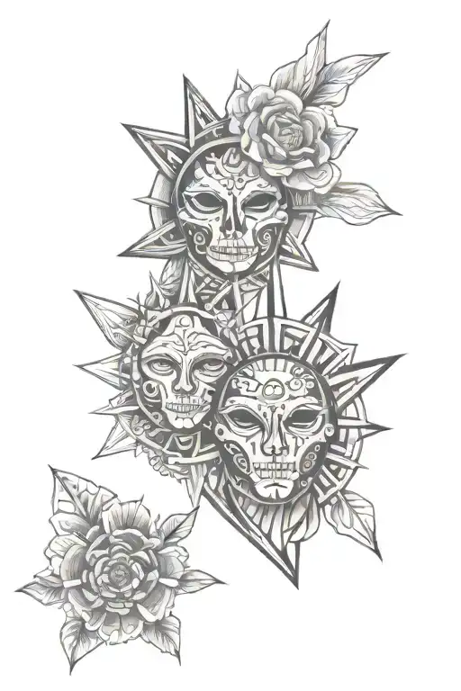 Brother And Sister Tattoo Featuring New Mexico