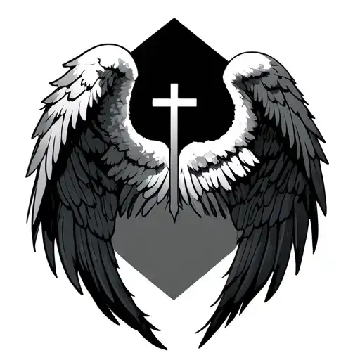 Cross Angel Wings