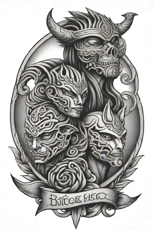 Brother And Sister Tattoo Representing New Mexico