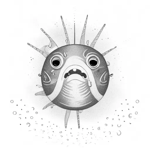 A Minimalistic Design Featuring A Fish Bowl With The Quote 'We're Just Two Lost Souls Swimming'