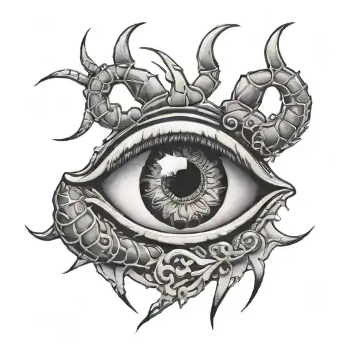 Scorpio Sign And Eye Inside