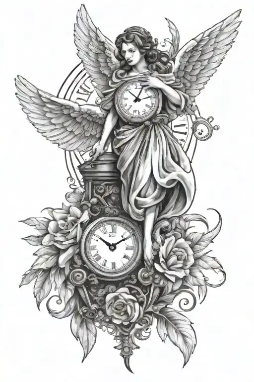 Angel And Clock