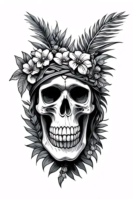 Polynesia And Rock And Skull