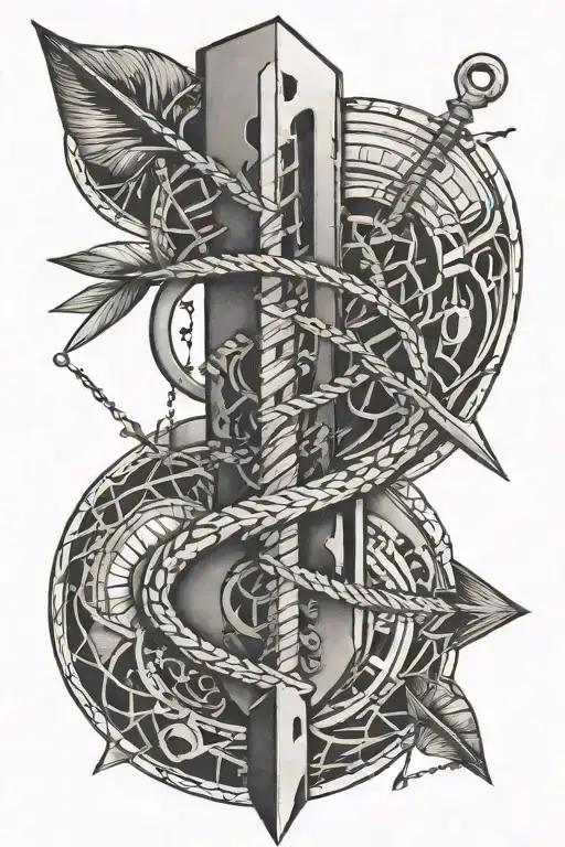 Arrow And Dna Helix