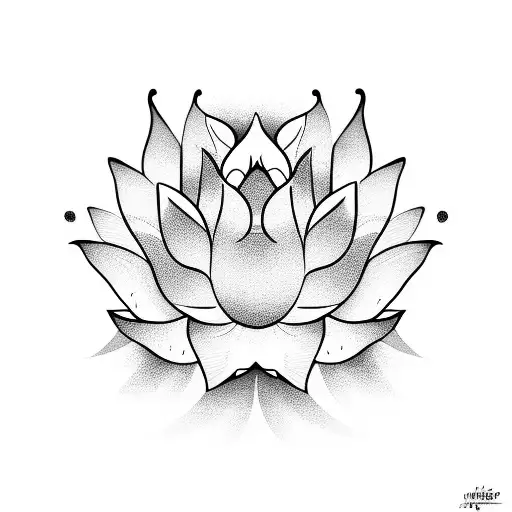 Lotus Flower With Swastik