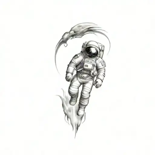 Coverup Space With Astronaut Suit