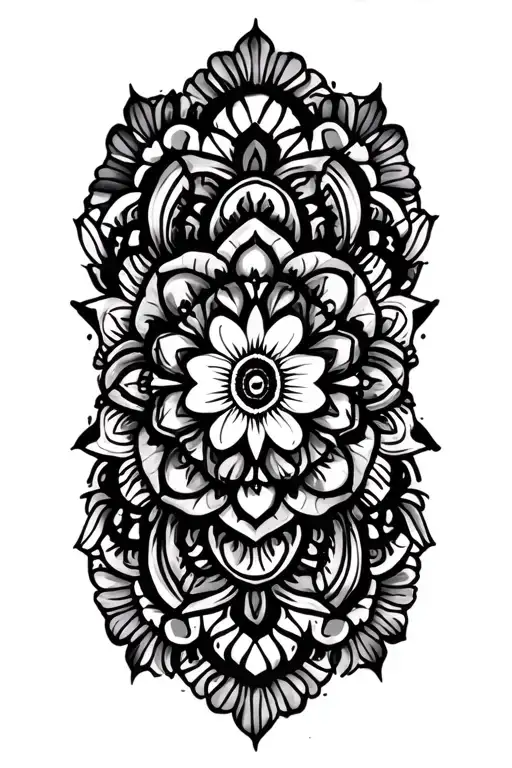 Mandala Design Incorporating Elements