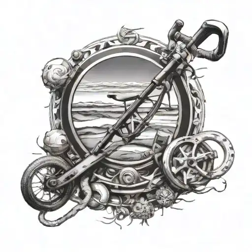 Create A Beach Scene With Triathlon Gear Subtly Integrated