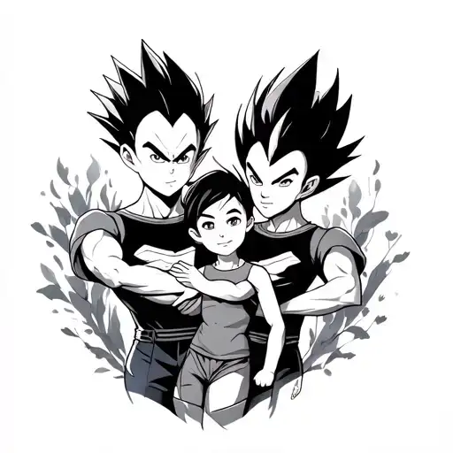 Vegeta And Her Children