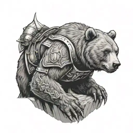 Bear With Armor Climbing Life