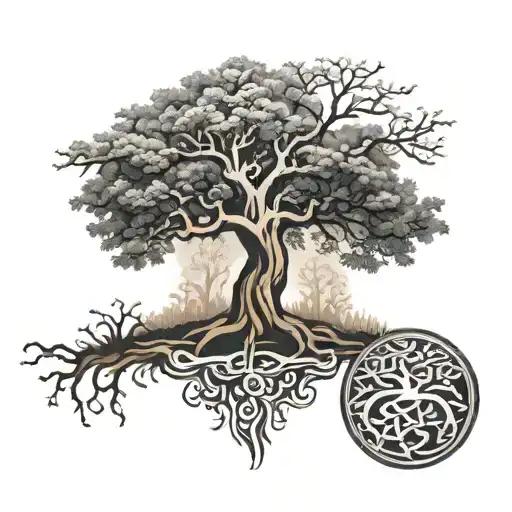 Oak Tree Of Life W