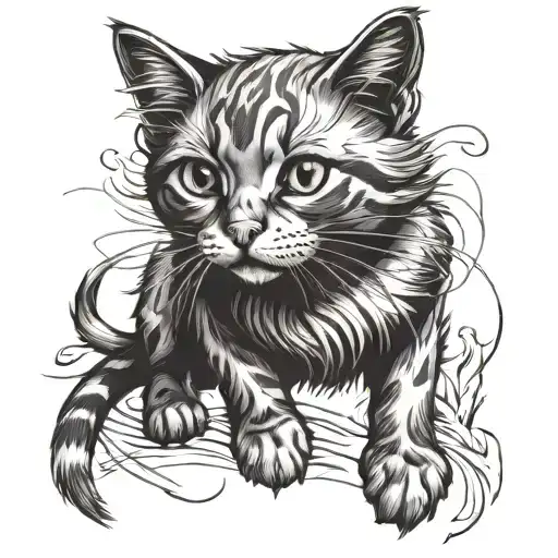 Cat Sketch Style