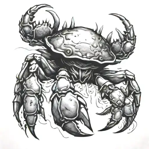 Monster Crab Coming Out Of Water