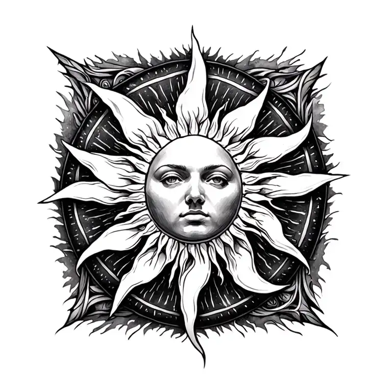 Imperfect Octagram Sun