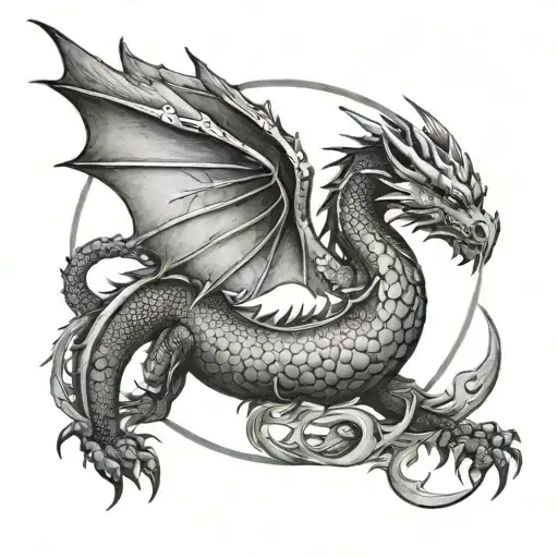 Dragon Wings And Moon Alignment