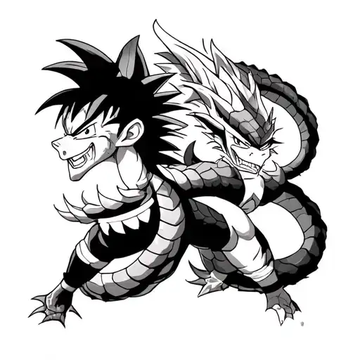 Dragon Ball Z Goku & Shenron