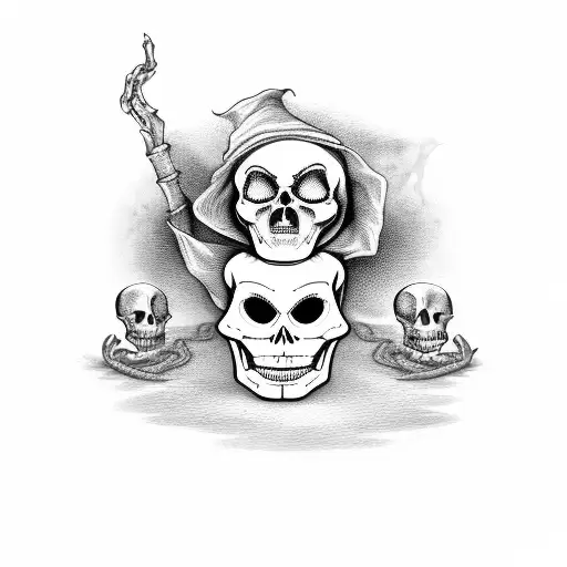 Witch Skeleton Ouija Cauldron Potion Poison