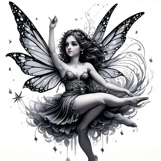 Fairy Flying With Pixie Dust