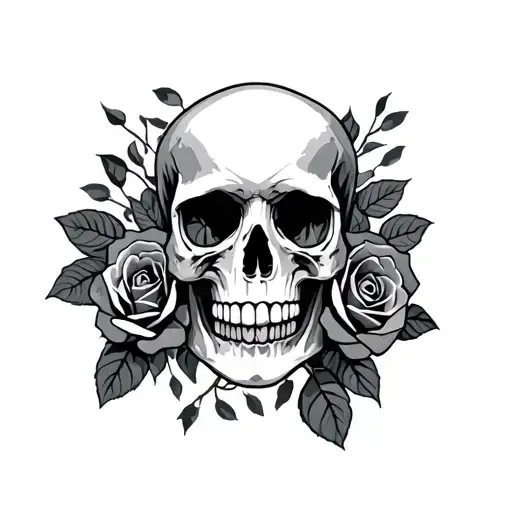Skull And Roses