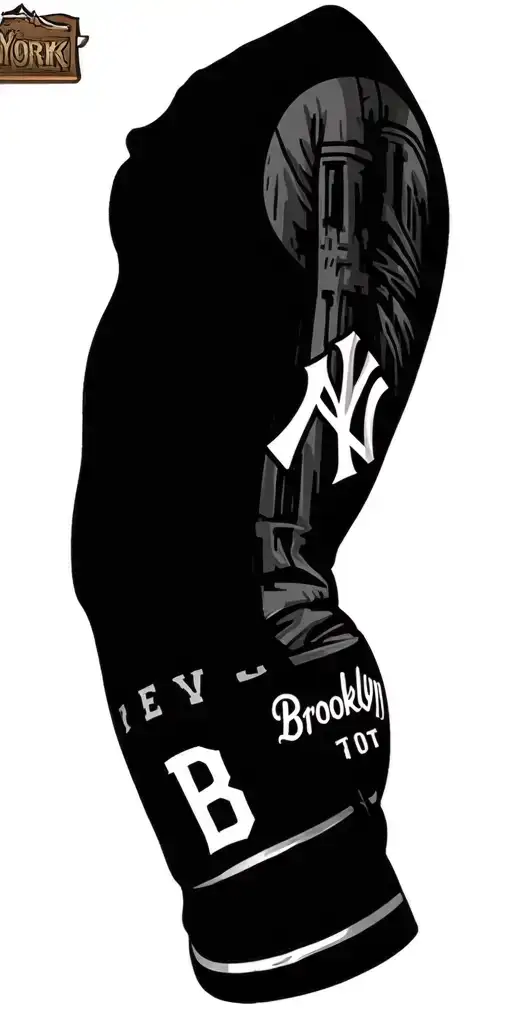 New York Theme Arm Sleeve With Yankee Brooklyn B B