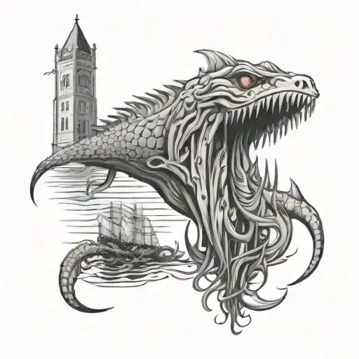 American Gothic Ocean Monster