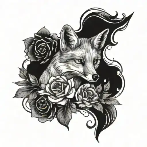 Fox And Dead Flowers