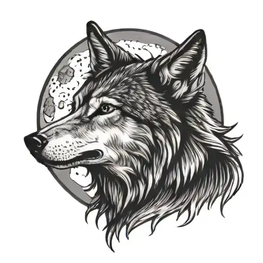 Wolf Howling At The Moon