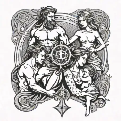 Aquarius Zodiac Sign Male With 3 Children And Wife