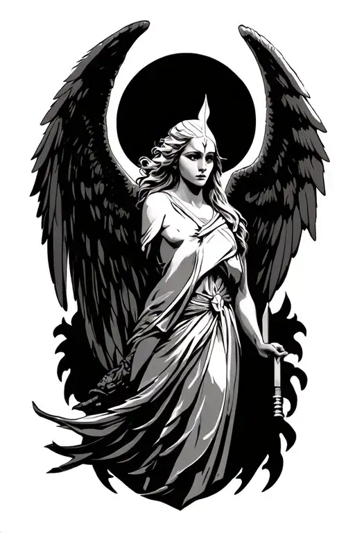 Angel To Go Next To My Spartan