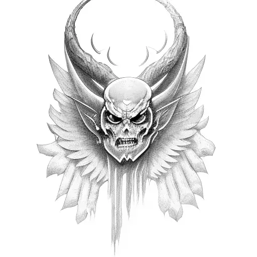 Demon Angel With Wings