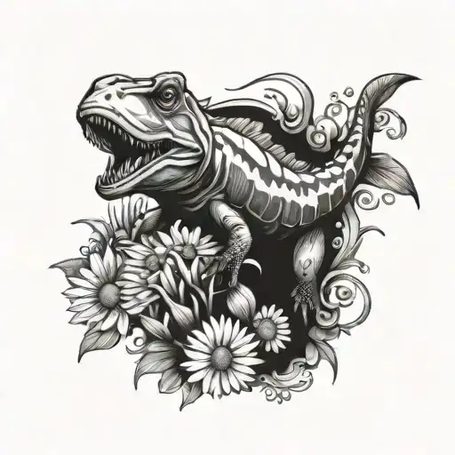 T-rex Clownfish And Daisy