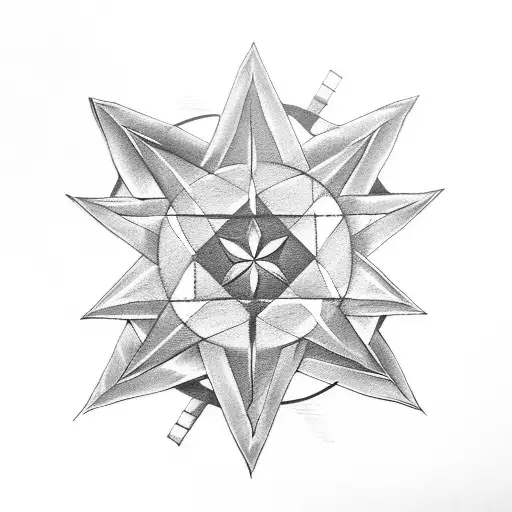 Five Pointed Star With Nordic Infill