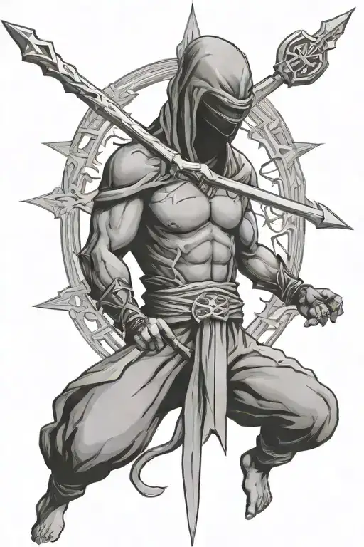 Ninja Caduceus Symbol