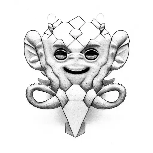 Cactus With A Face Wearing A Fullface