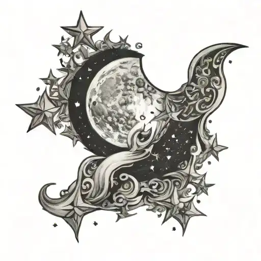 Moon And Stars