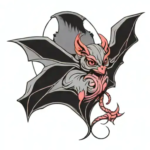 Red Thread And Bat And Pink