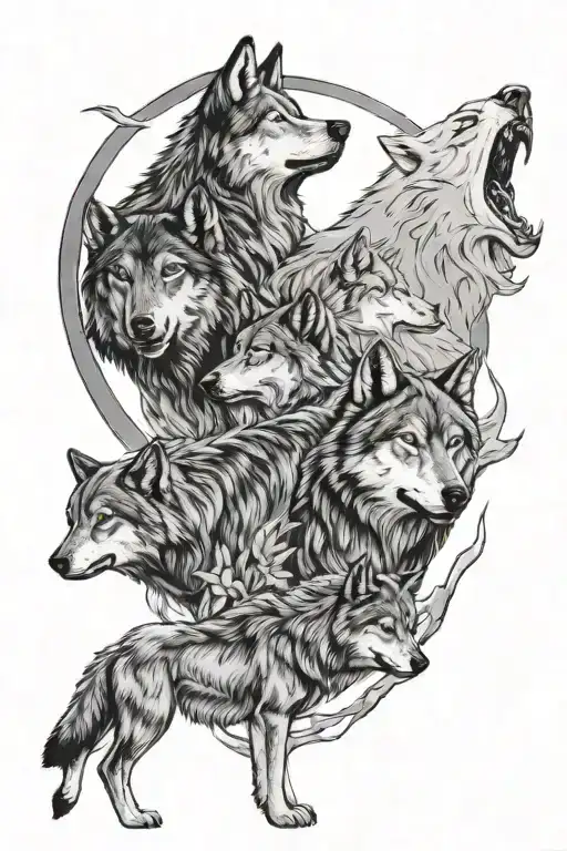 Wolf Pack Howling
