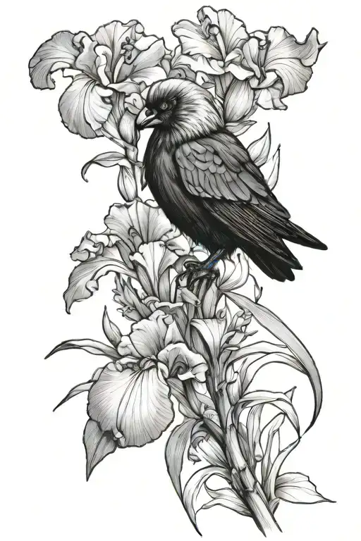 Bearded Iris Raven