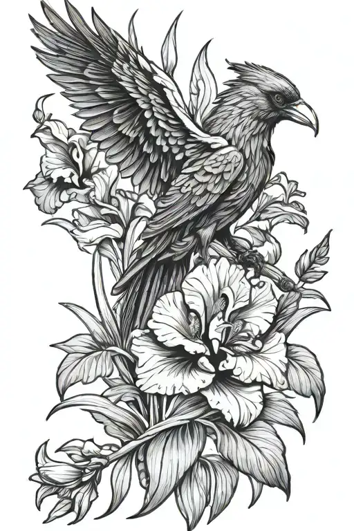 Bearded Iris Raven Sword