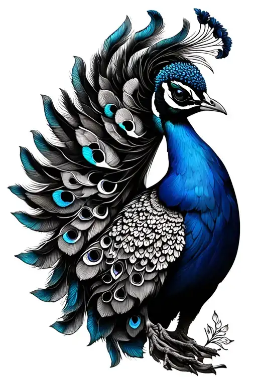 Peacock Tattoo Design