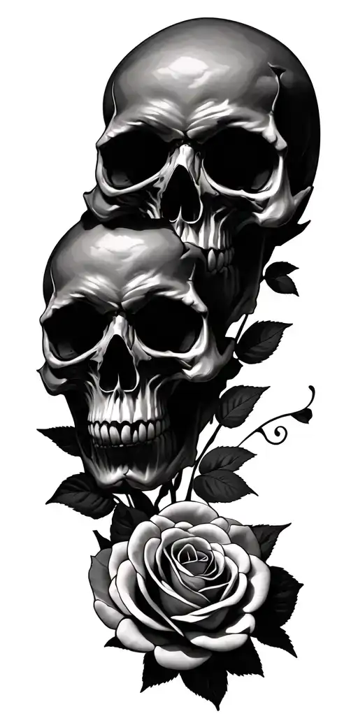 Scporion And Skulls Ans Roses