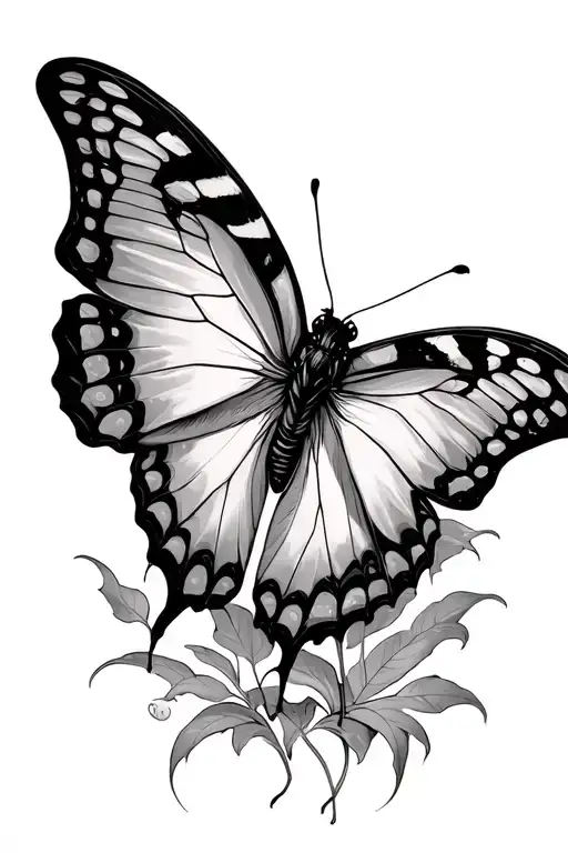 Scary Butterfly Resting