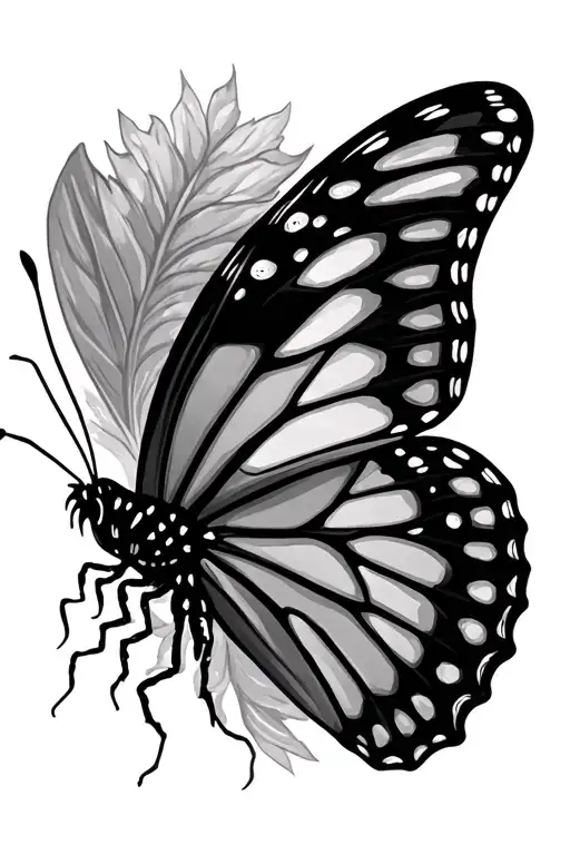 Scary Butterfly Resting Peacefully