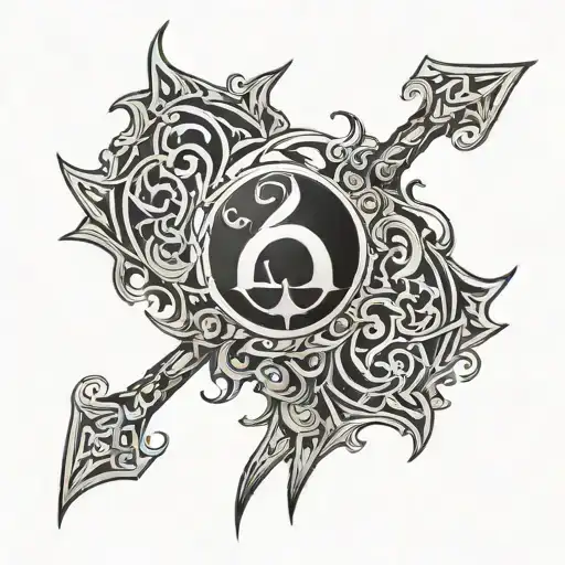 Valhalla Symbol With Intricate