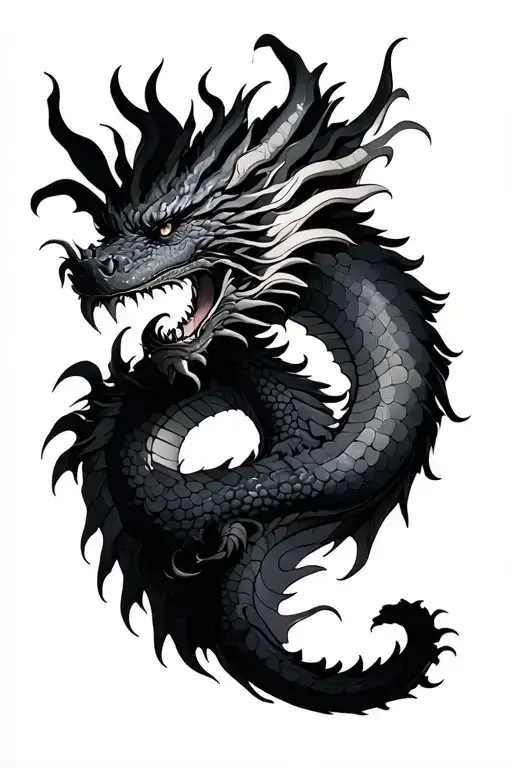 Large Dragon To Cover The Arm