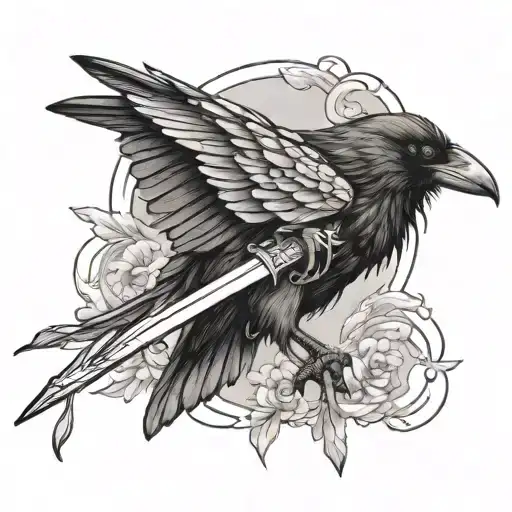 Crow With A Sword
