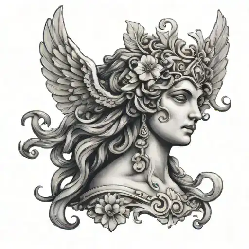 Greek Mythology Mini Tatto Design