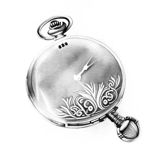 Forgotten Pocket Watch In Nature