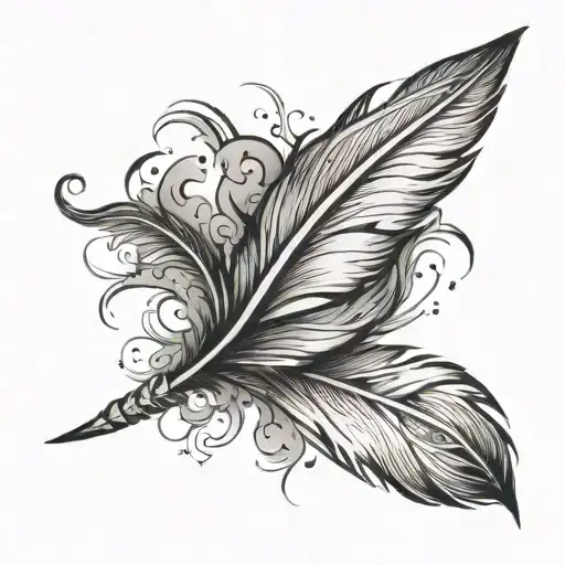 Feather Made Of Smoke