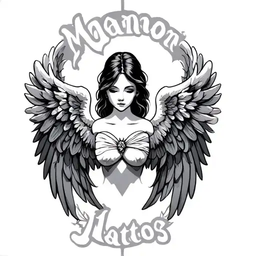 The Name Manon And Angel Wings